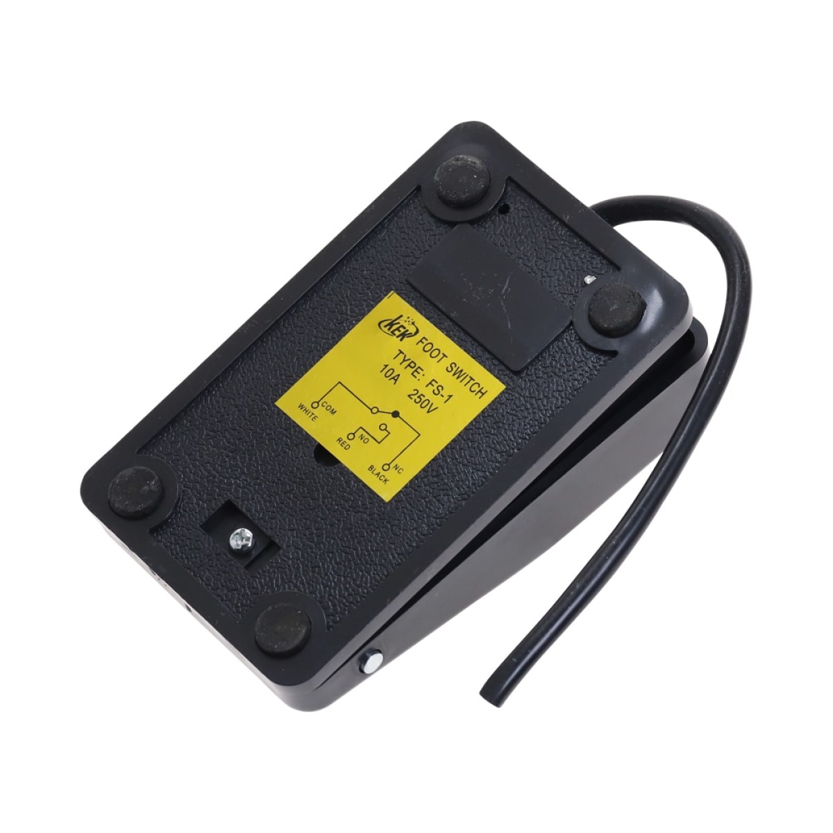 2 Interruptores De Pedal TFS-201 – Momentáneo SPDT, AC250V 10A, Con Superficie Antideslizante, Para Control CNC O Industrial